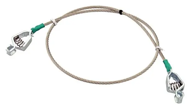 Desco 14001 Stainless Steel Mobile Cart Grounding Drag Cable