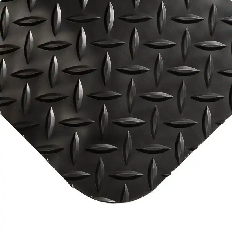 Wearwell 414/415 Diamond-Plate SpongeCote® Beveled Mats