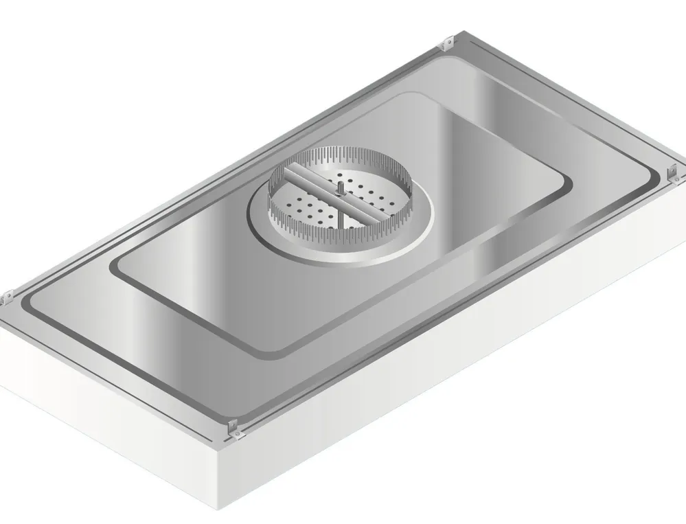 CleanPro® Terminal Diffuser with Roomside Replaceable Filter, Duct Collar, & Optional Light Fixture
