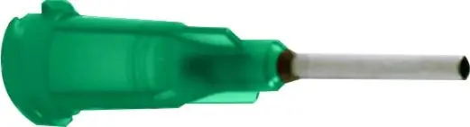 Nordson EFD 7018107 Optimum® Straight Dispensing Tips, 0.25", 18-Gauge, Green (Box of 50)