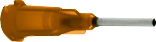Nordson EFD 7018302 Optimum® Straight Dispensing Tips, 0.25", 23-Gauge, Orange (Box of 50)