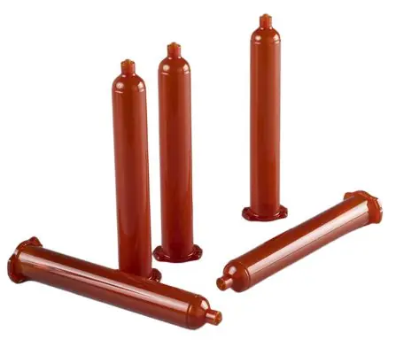 Nordson EFD Optimum® UV/Light Blocking Amber Syringe Barrel Kits with White Pistons