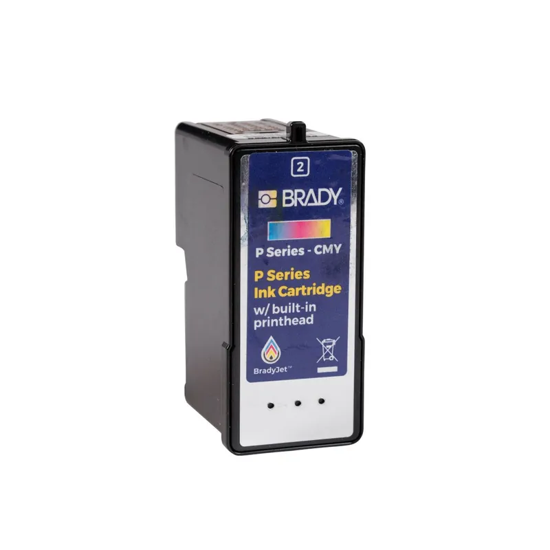 Brady P-CMY-1 Ink Cartridge for J7300 Label Printer, Cyan/Magenta/Yellow