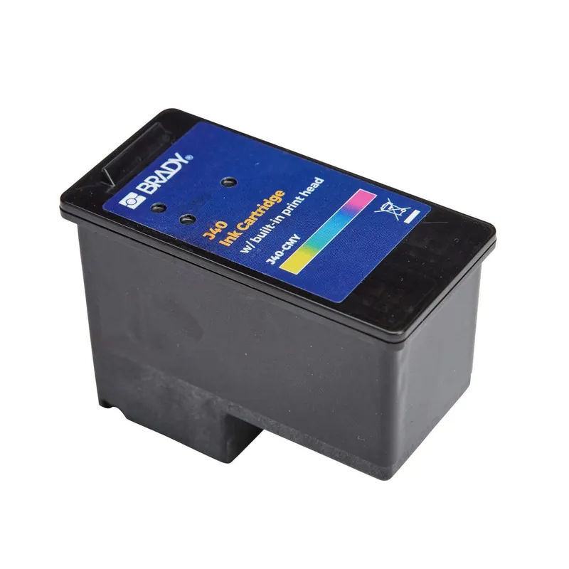 Brady J40-CMY Ink Cartridge for J4000 Label Printer, Cyan/Magenta/Yellow