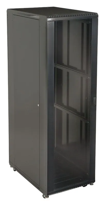 Kendall Howard 3100-3-001-42 LINIER® Server Cabinet with Glass & Vented Doors, 36" x 24" x 80.5"
