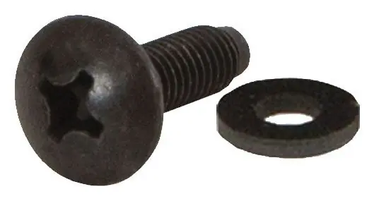 Kendall Howard 0100-1-012-01 10-32 Philips Head Rack Screws with Washers (Pack of 100)
