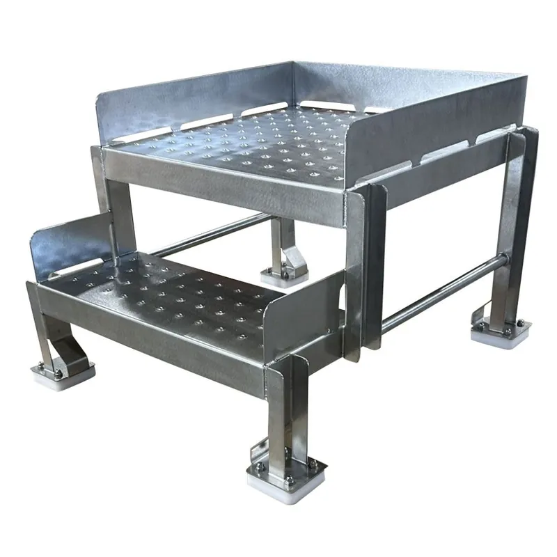 CleanPro® SSL-1071-Acetal Stainless Steel Cleanroom 2-Step Platform with Acetal Pads, 32" x 24" x 18"