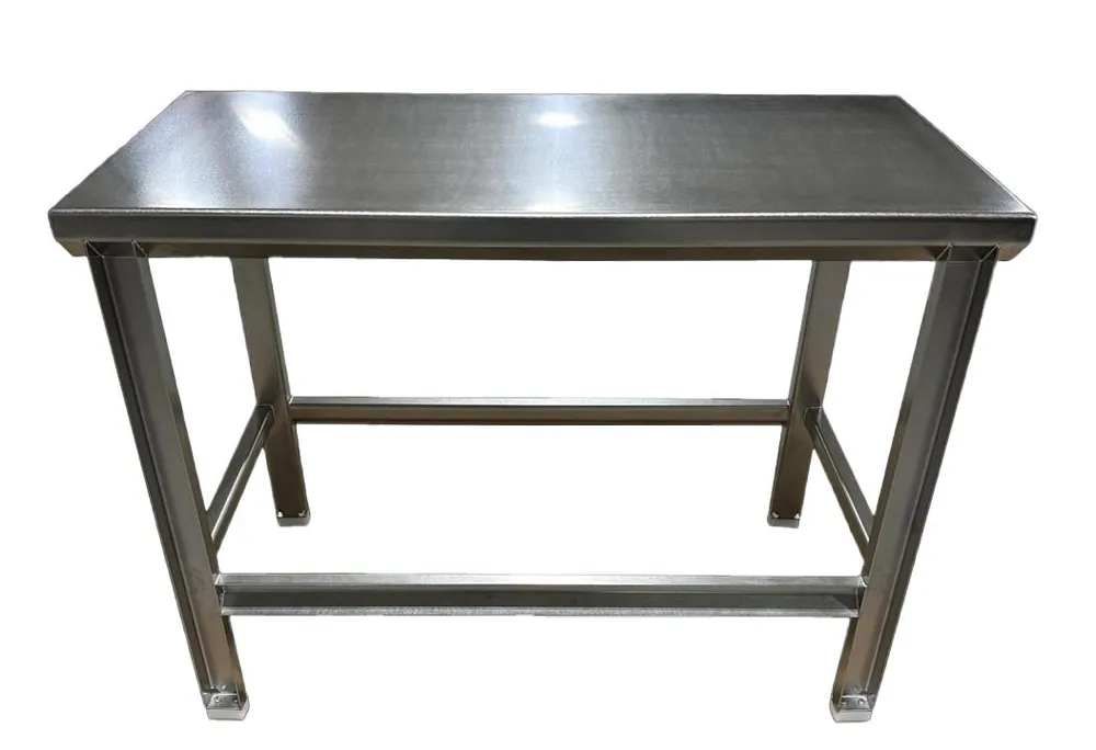 CleanPro® Stainless Steel Table with Solid Top & Acetal Pads