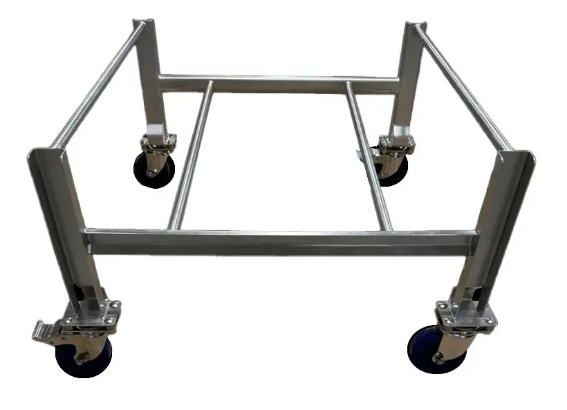 CleanPro® Stainless Steel Side-by-Side Tote Cart