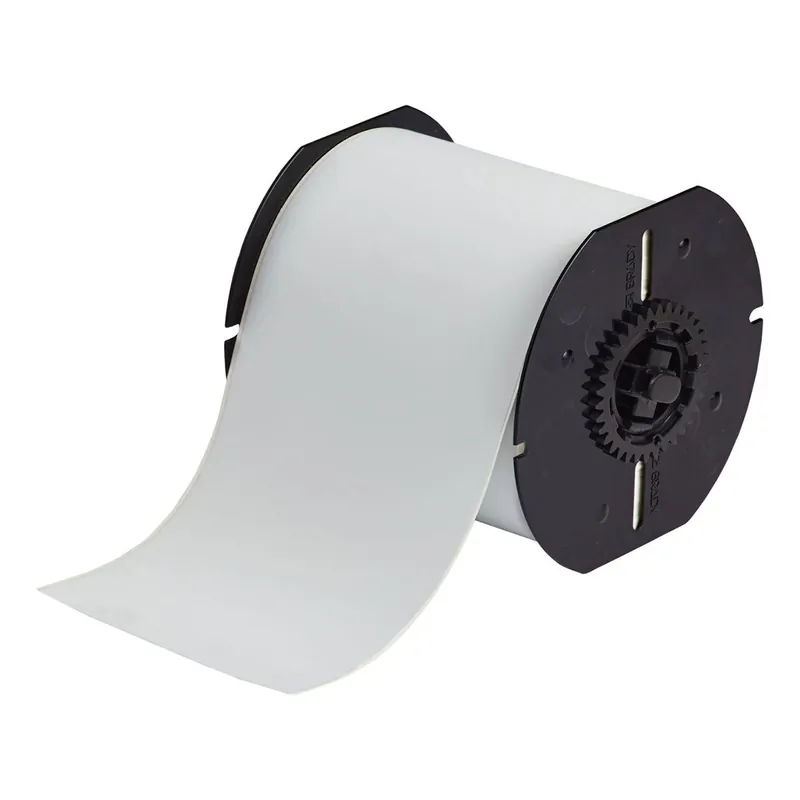 Brady Product Identification Satin Non-metal Metallic Polyester Labels for B30 Printers & B30-R6000 Ribbons, Light Gray, 4" x 115‘