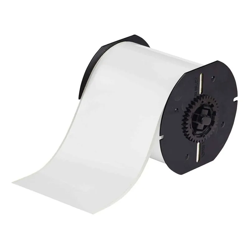 Brady Product Identification Gloss Polyester Labels for B30 Printers & B30-R6000 Ribbons, White, 4" x 130‘