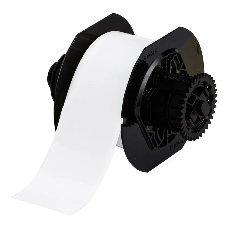 Brady Heavy Duty Matte Polyester Tags for B30 Printers & B30-R10000 Ribbons, White, 50‘