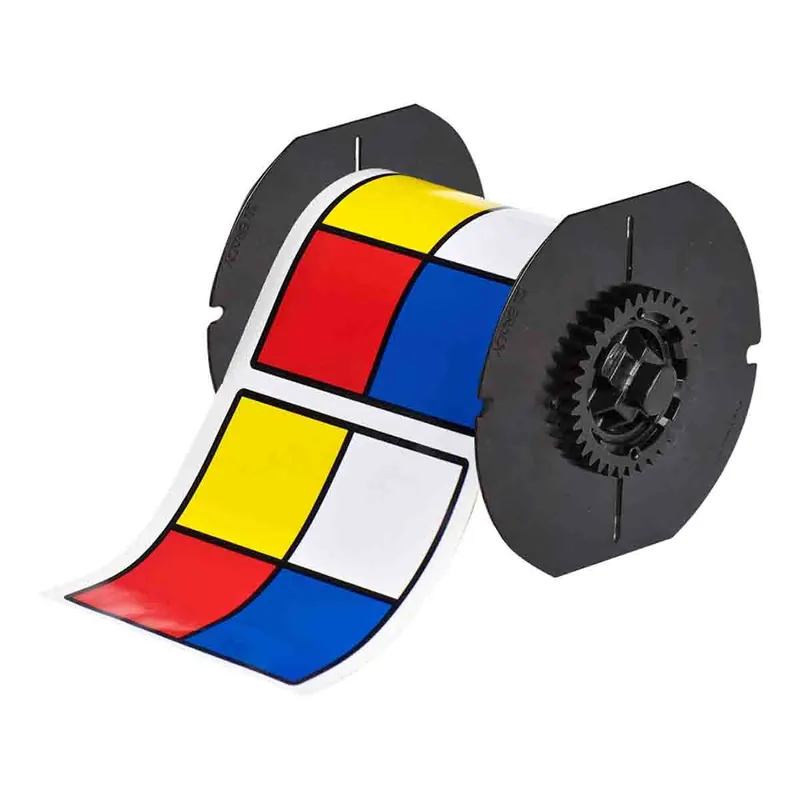Brady All Weather Permanent Adhesive Gloss Vinyl Labels with Right-To-Know NFPA Diamond for B30 Printers & B30-R10000 Ribbons