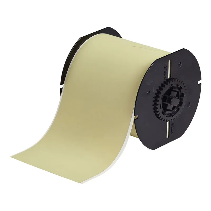 Brady Ultra Heat Resistant 2 mil Matte Polyimide Circuit Board Labels for B30 Printers & B30-R4300 Ribbons, Amber, 4" x 130‘