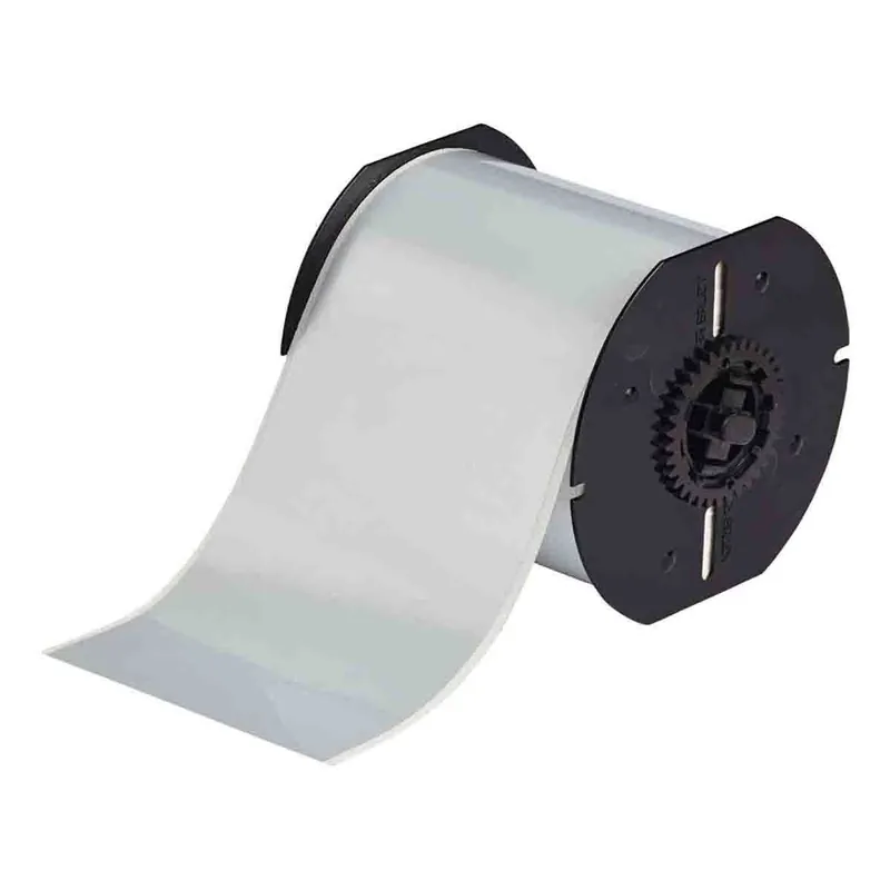 Brady Metallized Matte Polyester Labels for B30 Printers & B30-R10000 Ribbons, Silver, 4" x 100‘