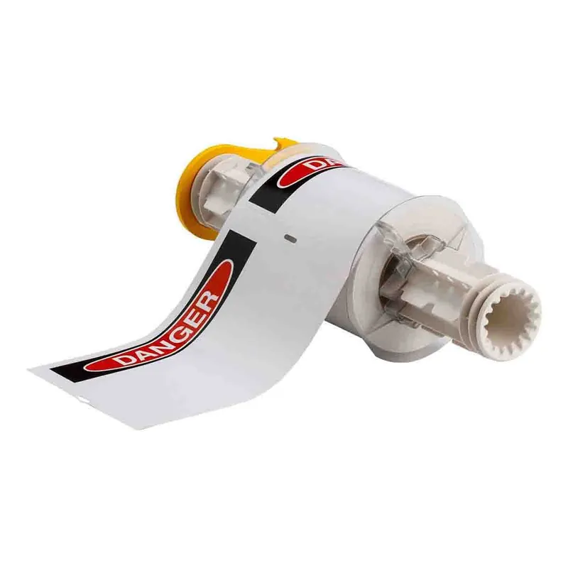 Brady All Weather Permanent Adhesive Gloss Vinyl Labels with OSHA "DANGER" Header for BBP85 Printers & R10000 Ribbons