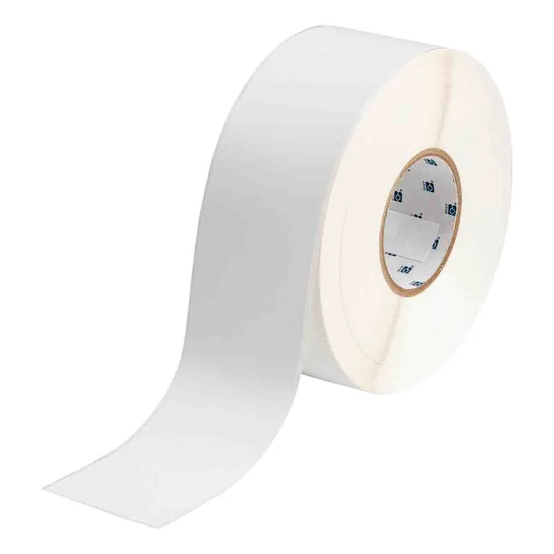 Brady Matte Vinyl Labels for J4000 & J5000 Printers, White, 100‘