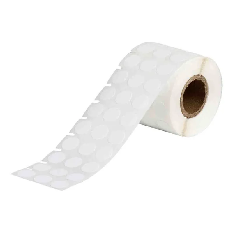 Brady Aggressive Adhesive Multi-Purpose Matte Nylon Labels for 1" Core Printers & R4313/R4913 Ribbons, White