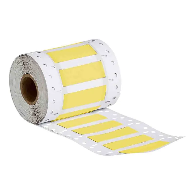 Brady PermaSleeve® Matte Polyolefin Heat Shrink Wire and Cable Labels for 1" Core Printers & R4313/R6613 Ribbons, 0.375" dia