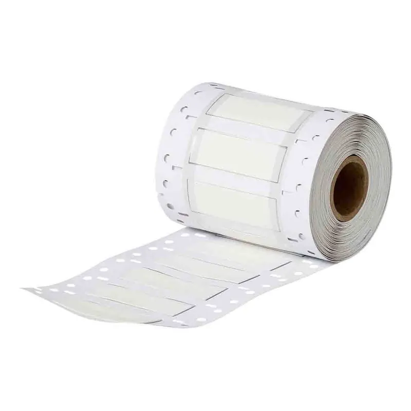 Brady PermaSleeve® Matte Polyolefin HX Heat Shrink Wire and Cable Labels for 1" Core Printers & R6413 Ribbons, 2" x 0.5" dia.