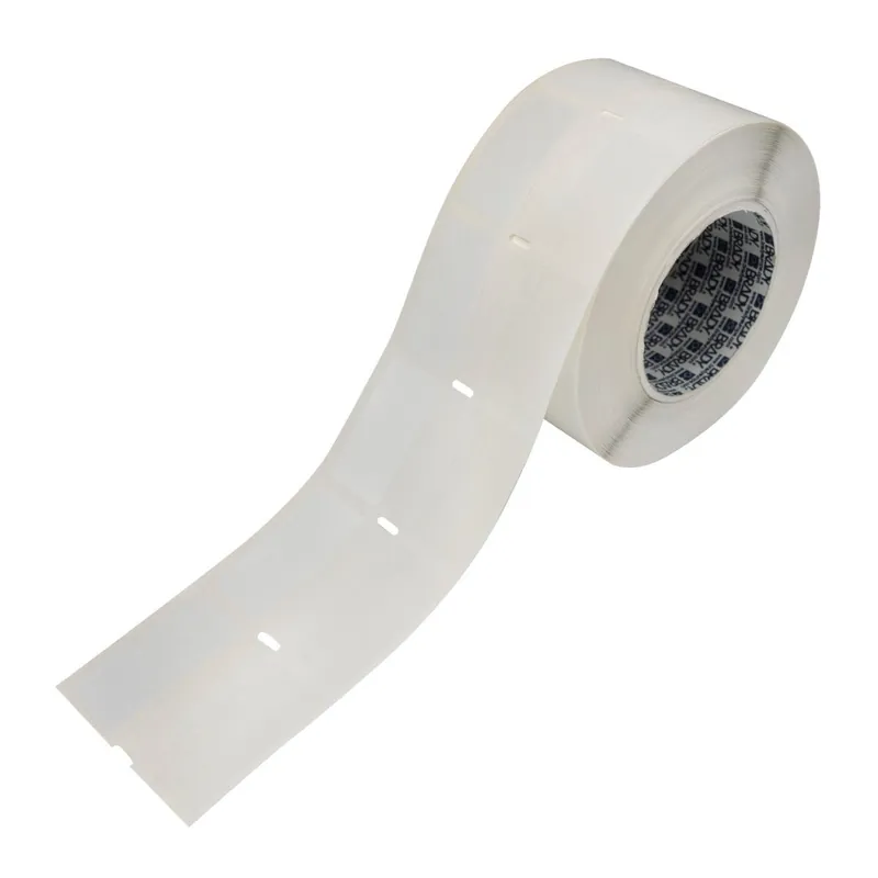 Brady Print and Protect Gloss Polyester Labels with Overlaminate for 3" Core Printers & R6000 Ribbons, White, 1" x 2" (Roll of 1,000)