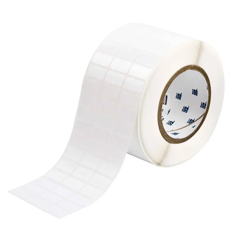 Brady All Weather Permanent Adhesive Gloss Polyester Labels for 3" Core Printers & R6607 Ribbons