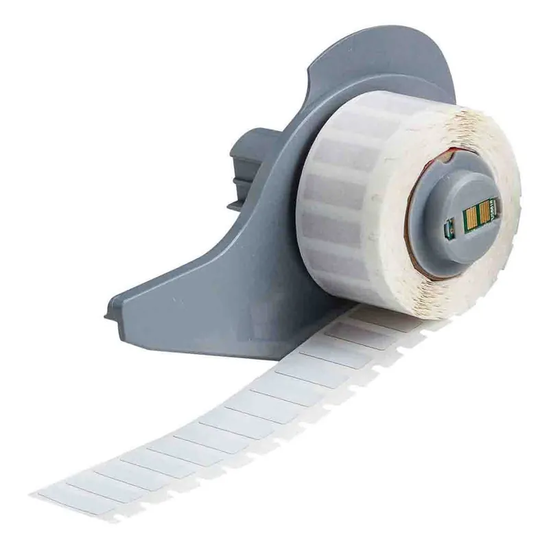 Brady High Temperature Non-Reflow & Reflow Glossy 2 mil Polyimide Circuit Board Labels for M7 Printers & R6300 Ribbons, White