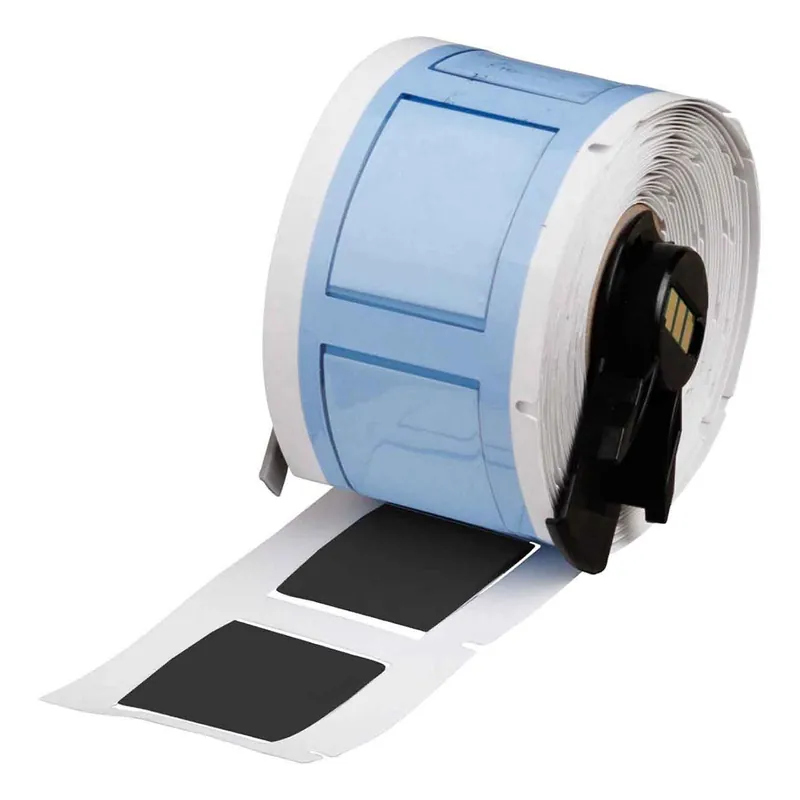 Brady PermaSleeve® Fluid Resistant Matte Polyolefin Heat Shrink Wire and Cable Labels for M6/M7 Printers & R6700-WT/R6710-WT Ribbons, Black, 1.75" x 0.75" dia. (Roll of 100)