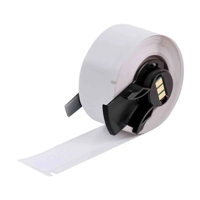 Brady Harsh Environment Multi-Purpose Gloss Polyester Labels for M6/M7 Printers & R6000/R6010 Ribbons, White, 0.5" x 50‘
