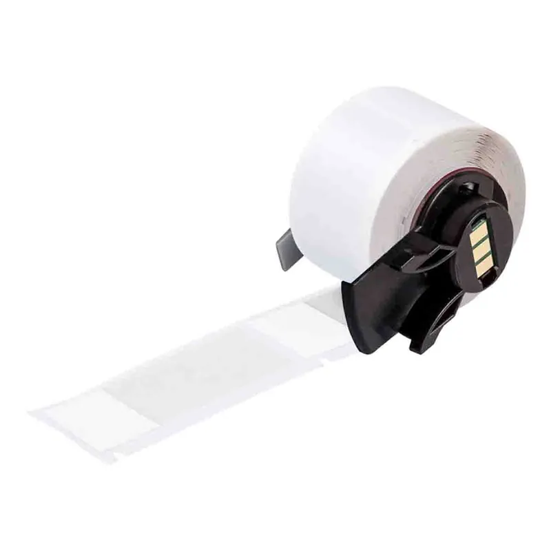 Brady Self-Laminating Aggressive Adhesive Matte Vinyl Wrap Around Wire and Cable Labels for M6/M7 Printers & R4300/R4310 Ribbons, White