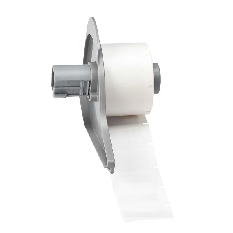 Brady Self-Laminating Aggressive Adhesive Matte Vinyl Wrap Around Wire and Cable Labels for M7 Printers & R4300 Ribbons, White