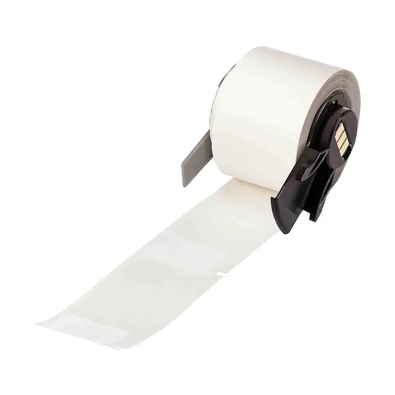 Brady Self-Laminating Self-Extinguishing Tedlar Matte Polyvinylfluoride Wrap Around Wire and Cable Labels for M6/M7 Printers & R4300/R4310 Ribbons, White