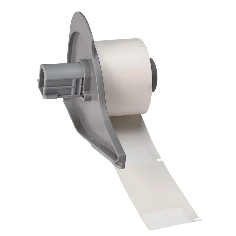 Brady Self-Laminating Self-Extinguishing Tedlar Matte Polyvinylfluoride Wrap Around Wire and Cable Labels for M7 Printers & R4300/R6200 Ribbons, White