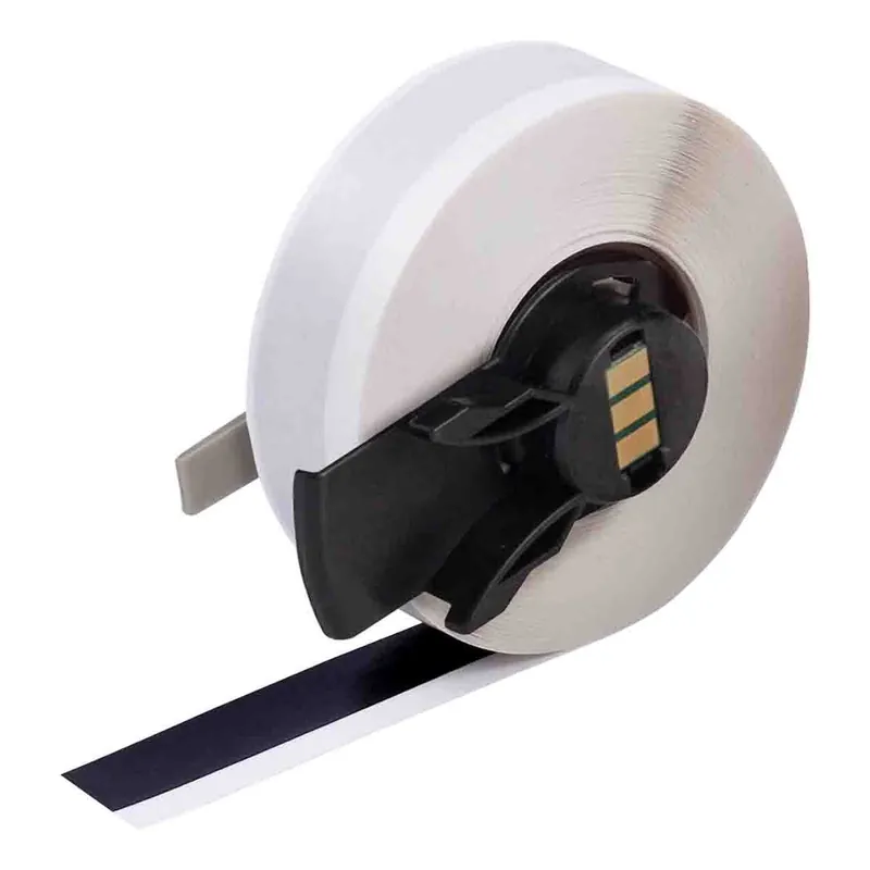 Brady All Weather Permanent Adhesive Gloss Vinyl Label Tape for M6/M7 Printers & R10000-WT/R10010-WT Ribbons, 50‘