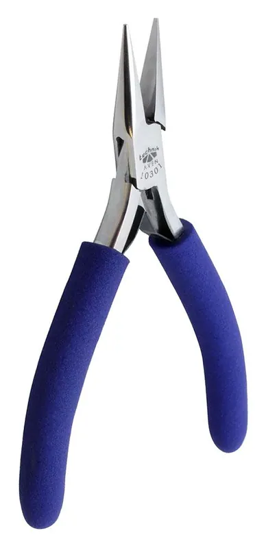 Aven Tools 10301 Technik ESD-Safe Chain Nose Pliers with Smooth Jaw & Cushioned Grips, 4.5" OAL