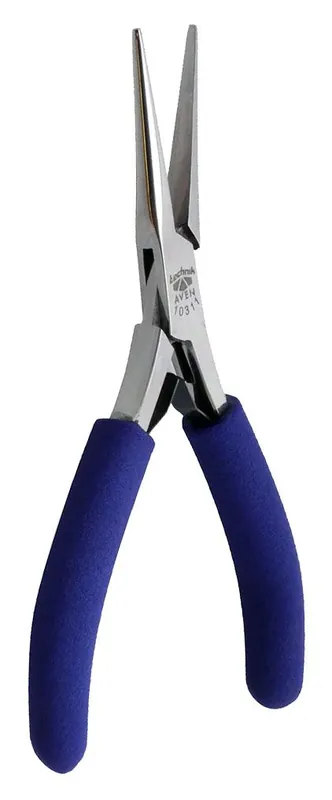 Aven Tools 10311 Technik ESD-Safe Extra-Long Chain Nose Pliers with Smooth Jaw & Cushioned Grips, 5" OAL