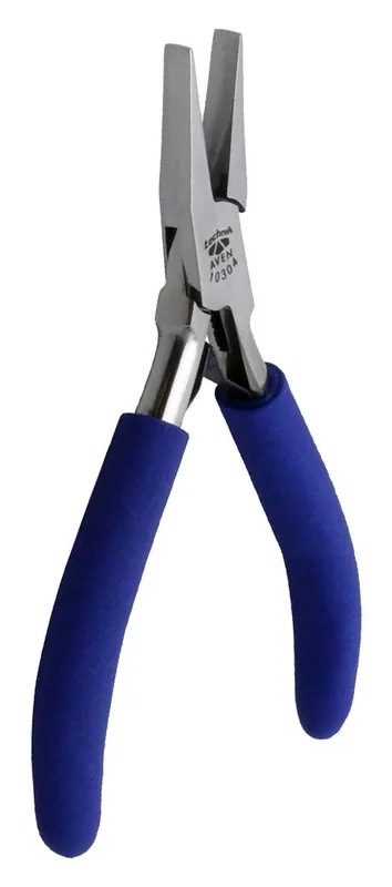 Aven Tools 10304 Technik ESD-Safe Flat Nose Pliers with Smooth Jaw & Cushioned Grips, 5" OAL