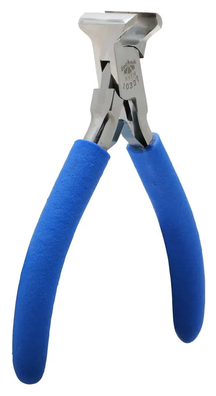 Aven Tools 10327 Technik ESD-Safe Semi-Flush Stainless Steel End Cutter with Cushioned Grips, 4.5" OAL