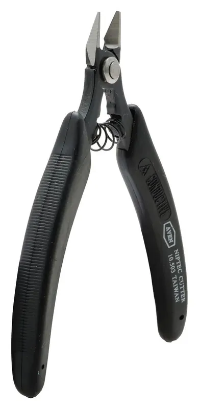 Aven Tools 10503 Niptec TR-5000PG ESD-Safe Tapered Narrow Head Flush Steel Cutter with Ergonomic Handles, 6" OAL