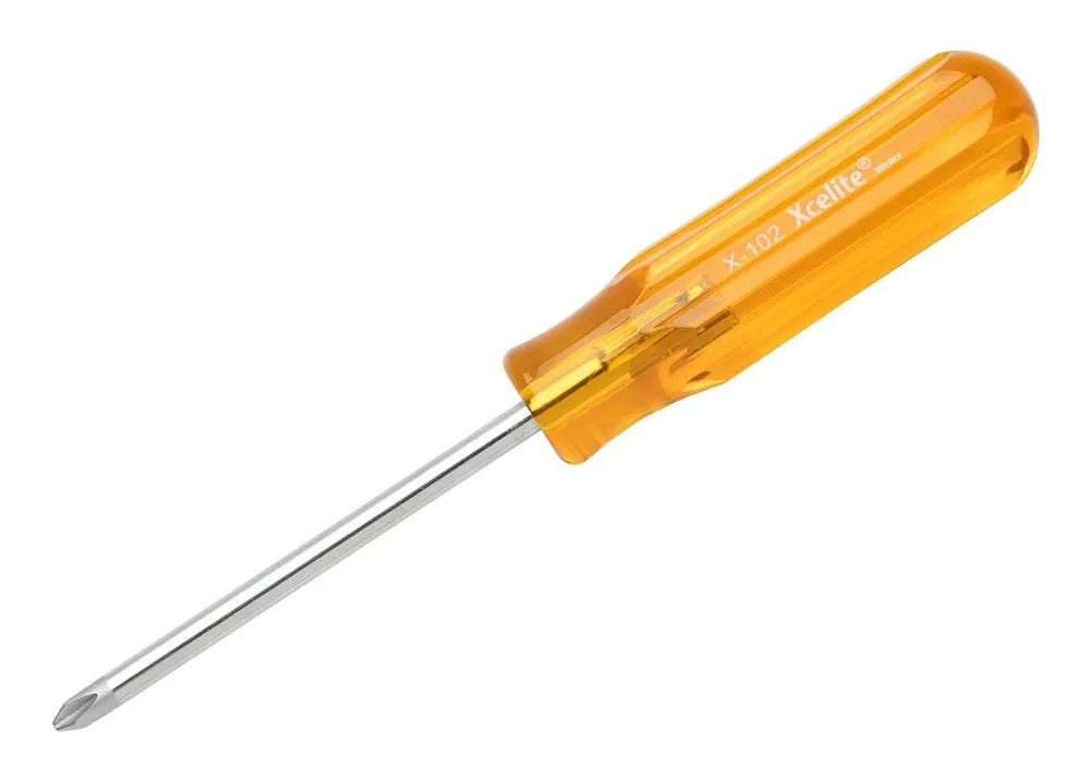 Xcelite X102N Phillips® Screwdriver, 2 x 4", 8.125" OAL (Pack of 6)