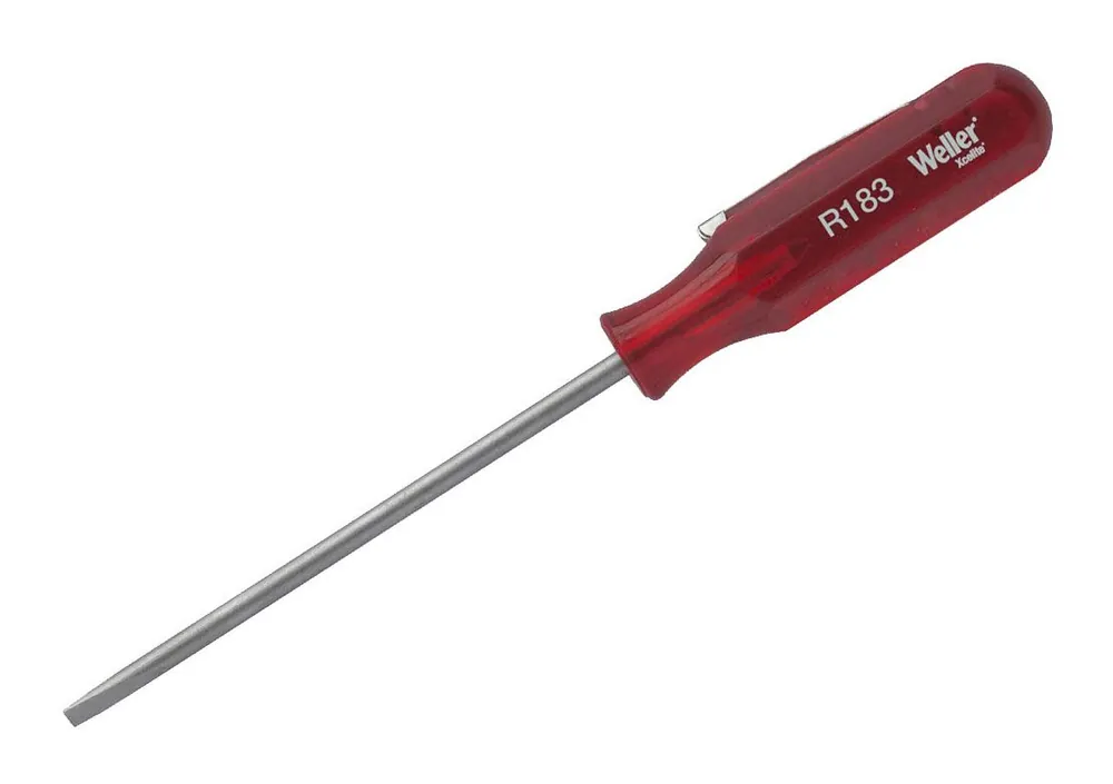 Xcelite R183N Slotted Round Blade Screwdriver, 1/8" x 3", 5.25" OAL