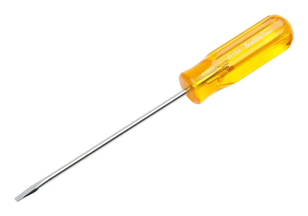 Xcelite R184N Slotted Round Blade Screwdriver, 1/8" x 4", 6.625" OAL