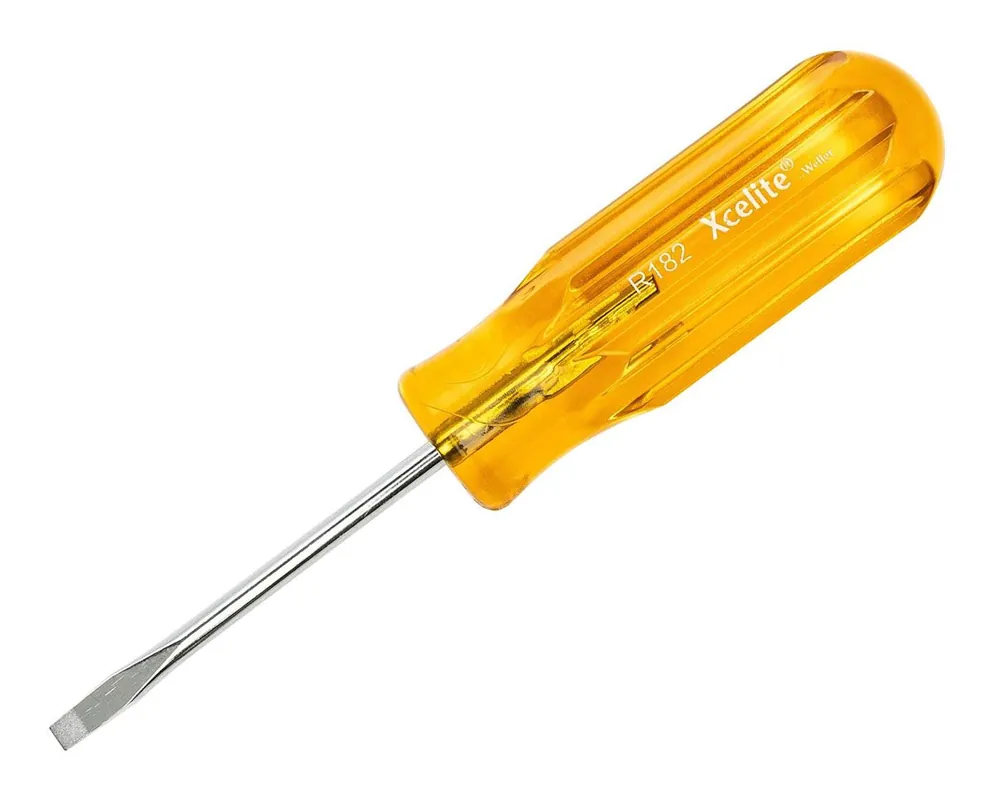 Xcelite R5324N Slotted Round Blade Screwdriver, 5/32" x 4", 6.625" OAL (Pack of 6)