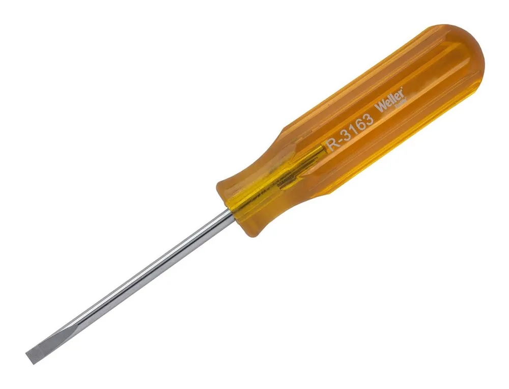 Xcelite R3163N Slotted Round Blade Screwdriver, 3/16" x 3", 6.625" OAL (Pack of 6)