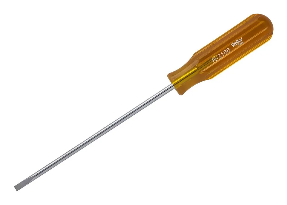 Xcelite R3166N Slotted Round Blade Screwdriver, 3/16" x 6", 9.625" OAL (Pack of 6)