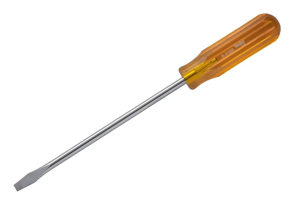 Xcelite R5168N Slotted Round Blade Screwdriver, 5/16" x 8", 12.5" OAL (Pack of 6)