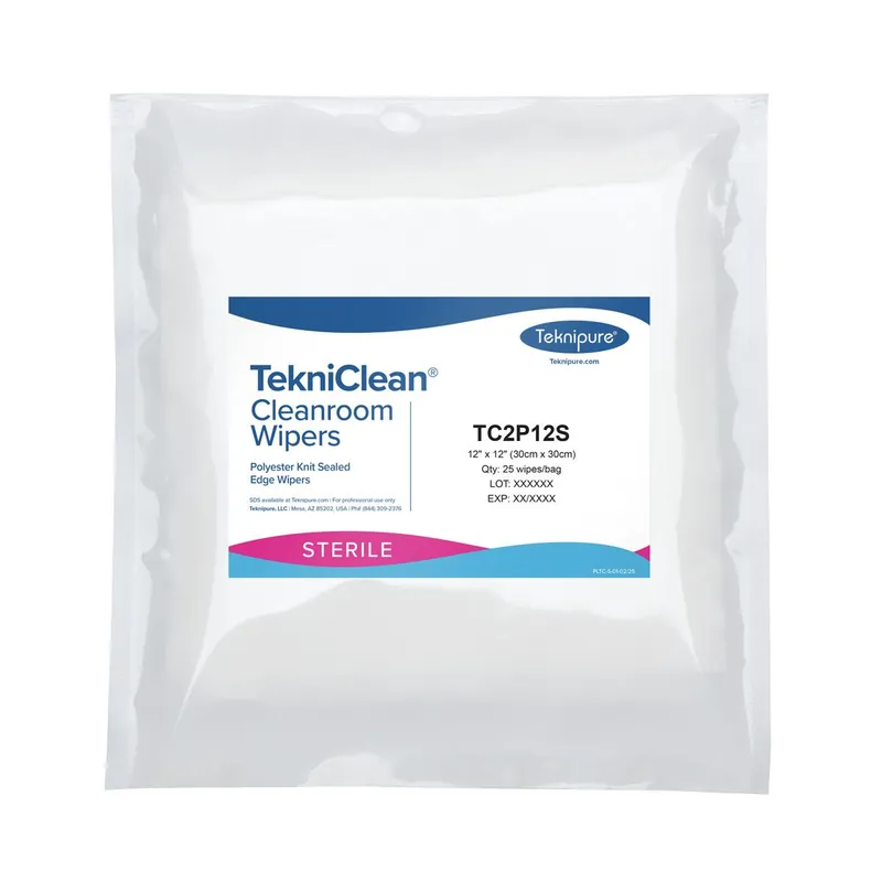 Teknipure TekniClean® Sterile Polyester Knit Cleanroom Wipes
