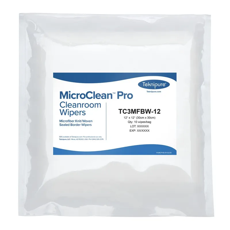 Teknipure MicroClean™ Pro Microfiber Cleanroom Wipes