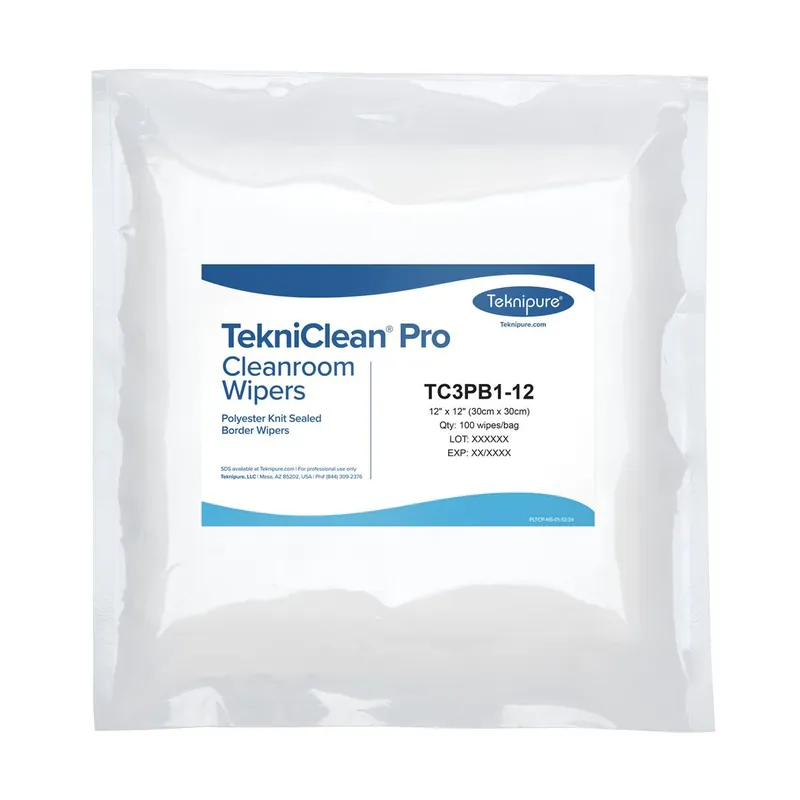 Teknipure TekniClean® Pro Polyester Knit Cleanroom Wipes