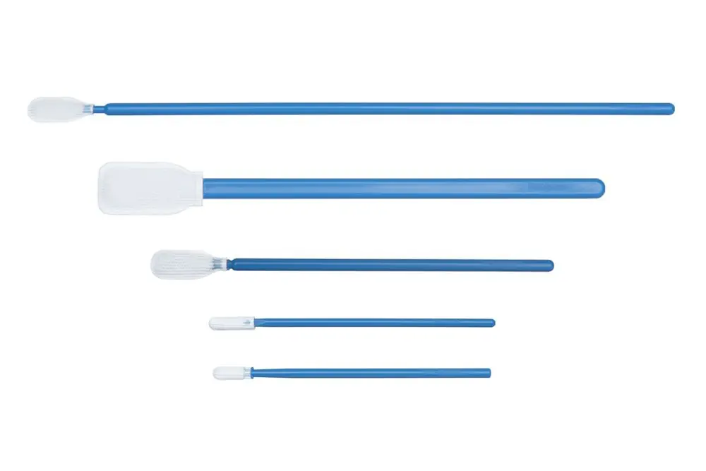 Teknipure TekniSwab Double Layer Polyester Cleanroom Swabs with Polypropylene Handle